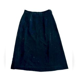 Vintage 1960’s Malbe Velvet Midi Skirt size 10